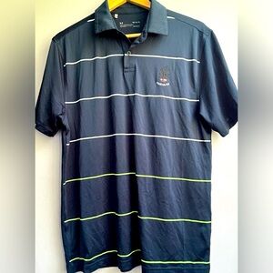 UNDER ARMOUR mens size medium heat gear golf polo